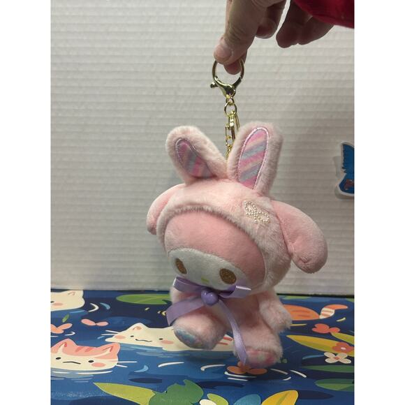 My melody bunny plush keychain - Picture 4 of 10